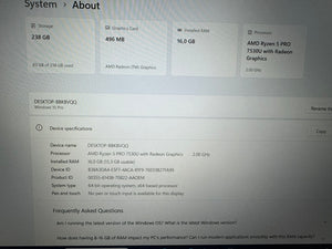 HP Elitebook 645 G10/14.0 IPS/AMD RYZEN 5-7530U/16GB/256GB