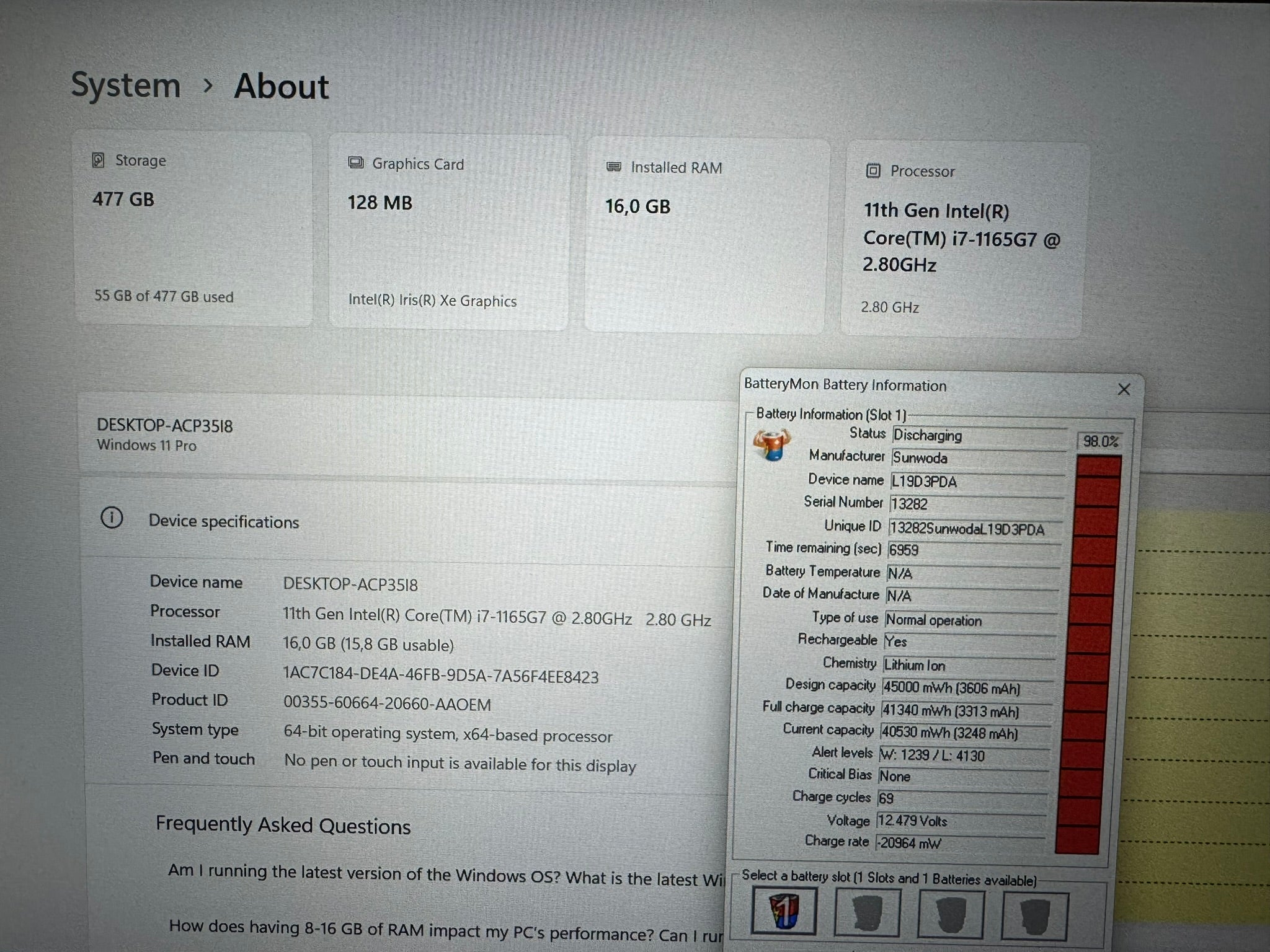 LENOVO THINKBOOK 15/15.6 FHD IPS/I7-1165G7/16GB/SSD 512 NVMe