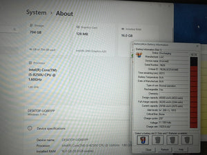 Lenovo Thinkpad/15.6 FHD/Intel i5-8250U/16GB/SSD 256+500GB