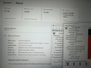 LENOVO THINKPAD/14.0 IPS/INTEL I7-8550U/16GB/SSD 512/4G
