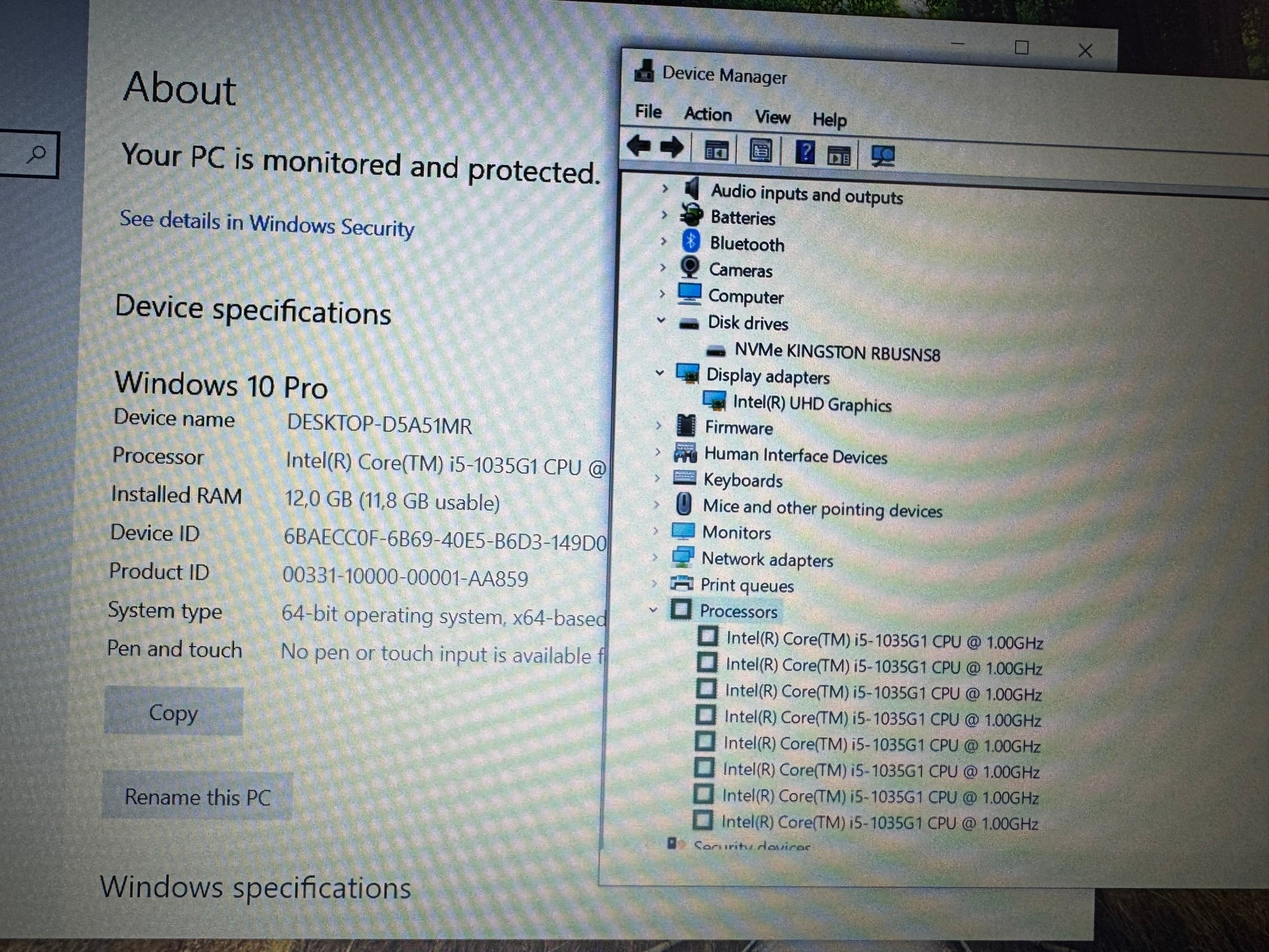 ACER/15.6 FULL HD/INTEL I5-10gen/12GB DDR4/SSD 256GB NVMe